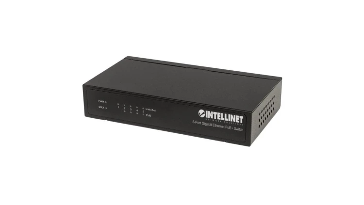 Switch Gigabit 5 portów RJ45 POE+, desktop