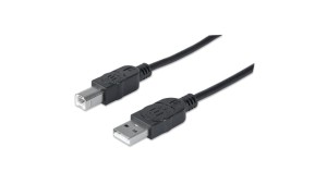 Kabel USB 2.0 AM-BM 1.8m do Drukarki Czarny Ekranowany