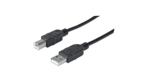 Kabel USB 2.0 AM-BM 1.8m do Drukarki Czarny Ekranowany