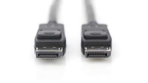 Kabel połączeniowy DisplayPort 8K 30Hz UHD Typ DP/DP M/M czarny 1m AK-340106-010-S