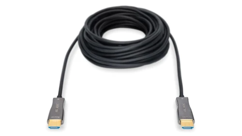 Kabel połączeniowy HDMI Hybrydowy Premium HighSpeed Ethernet 4K 60Hz UHD Typ HDMI A/HDMI A M/M 15m AK-330125-150-S