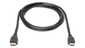 Kabel połączeniowy HDMI Ultra HighSpeed z Ethernetem 8K 60Hz UHD Typ HDMI A/HDMI A M/M czarny 2m AK-330124-020-S