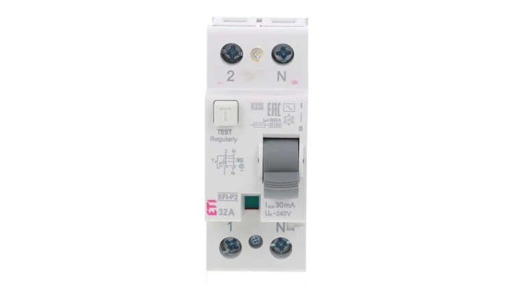 Wyłącznik różnicowoprądowy 2P 32A 0,03A EFI-P2 AC 32/0.03 002061217