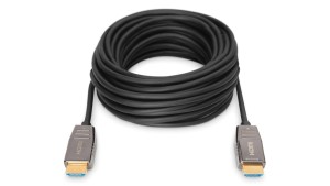 Kabel połączeniowy hybrydowy AOC HDMI 2.1 Ultra High Speed 8K 60Hz UHD HDMI A-HDMI A M-M czarny 10m AK-330126-100-S