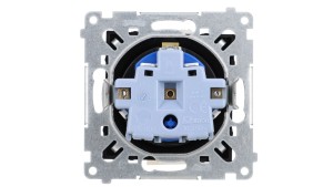 Simon 54 Gniazdo DATA z kluczem uprawniającym (moduł) 16A 250V zaciski śrubowe czarny mat DGD1.01/49