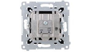 Simon 54 Gniazdo antenowe satelitarne podwójne SAT-SAT-RTV (moduł) czarny mat DASK2.01/49