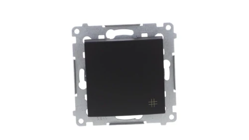 Simon 54 Łącznik krzyżowy (moduł) 10AX 250V szybkozłącza, czarny mat DW7.01/49