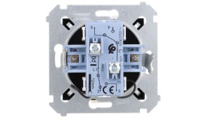 Simon 54 Łącznik schodowy podwójny z podświetleniem (moduł) 10AX 250V zaciski śrubowe czarny mat DW6/2L.01/49