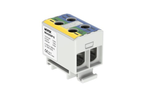 Złączka OTL-PEN50 żółto-zielony, niebieski 2xAl/Cu 1,5-50mm² 1000V AC / 1500V Zacisk uniwersalny do instalacji TN-C-S MAA2050P10