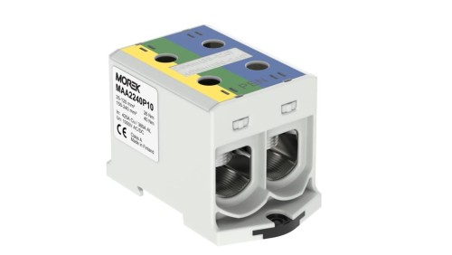 Złączka OTL-PEN240 żółto-zielony,niebieski 2xAl/Cu 35-240mm² 1000V AC / 1500V Zacisk uniwersalny do instalacji TN-C-S MAA2240P10