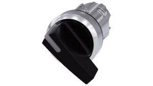 Przełącznik 2 pozycyjny 22mm czarny dł pióro z samopowrotem OI możl podświetlenie metal IP69k SIRIUS ACT 3SU1052-2CC10-0AA0