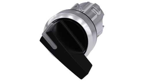 Przełącznik 2 pozycyjny 22mm czarny dł pióro z samopowrotem OI możl podświetlenie metal IP69k SIRIUS ACT 3SU1052-2CC10-0AA0
