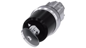 Przełącznik z kluczem Siemens 22mm okrągły metal błyszczący nr zamka SSG10 2 poz. O-I monost. kąt zał. 90st. 3SU1050-5BF11-0AA0