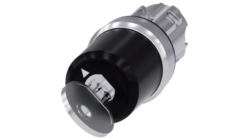 Przełącznik z kluczem BKS 22mm okrągły metal nr E7 (VW) bez klucza 2 poz. O-i monost. kąt zał. 90st. 3SU1050-5SF11-0AA0