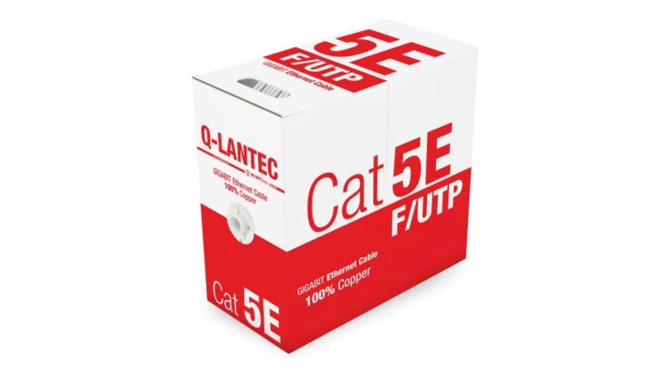 Kabel teleinformatyczny FTP kat.5e PVC Eca szary Q-LANTEC /305m/
