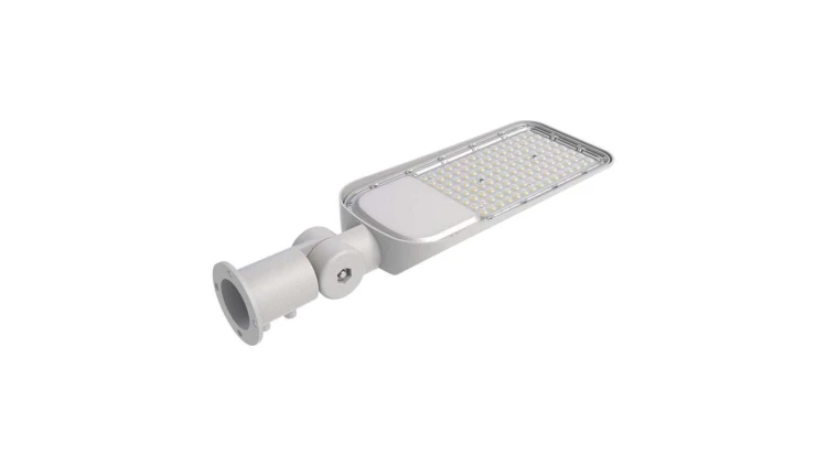 Oprawa Uliczna LED 50W 5000lm 6500K regulowany uchwyt sensor zmierzchu Diody SAMSUNG IP65 Szara 5 Lat Gwarancji 20433