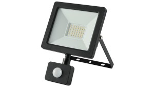 Projektor LED 30W 3350lm 4000K Premium z czujnikiem czarny IP44 GW-0013