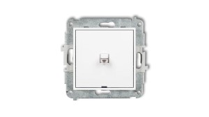 MINI Mechanizm łącznika jednobiegunowego w stylu amerykańskim biały mat 25MWPUS-1