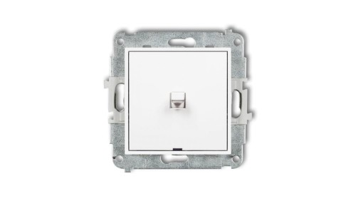 MINI Mechanizm łącznika jednobiegunowego w stylu amerykańskim biały mat 25MWPUS-1