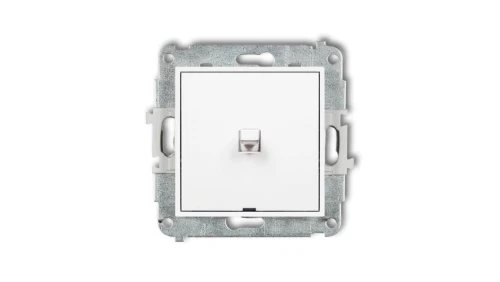 MINI Mechanizm łącznika jednobiegunowego w stylu amerykańskim biały mat 25MWPUS-1