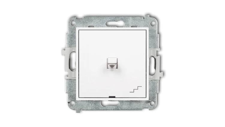 MINI Mechanizm łącznika schodowego w stylu amerykańskim biały mat 25MWPUS-3