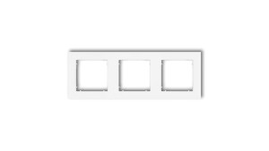 MINI Ramka uniwersalna potrójna z tworzywa biały mat 25MR-3