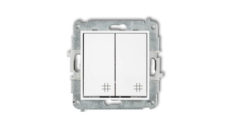 MINI Mechanizm łącznika podwójnego krzyżowego biały mat 25MWP-66