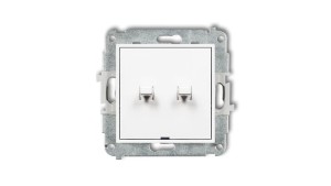 MINI Mechanizm łącznika świecznikowego w stylu amerykańskim biały mat 25MWPUS-2