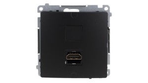Simon Basic Gniazdo HDMI pojedyncze (moduł) czarny BMGHDMI.01/49