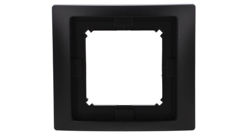 Simon Basic Ramka 1-krotna Neos do wersji bryzgoszczelnej IP44 z uszczelką czarny BMRC1B/49