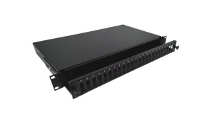 Przełącznica światłowodowa 24xSC duplex 19 1U z płytą czołową, wysuwalna FOP-1U-24SCD-C