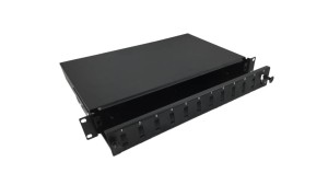 Przełącznica światłowodowa 12xSC duplex 19 1U z płytą czołową, wysuwalna FOP-1U-12SCD-C