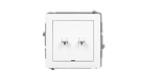 DECO Mechanizm łącznika świecznikowego w stylu amerykańskim, biały mat 25DWPUS-2