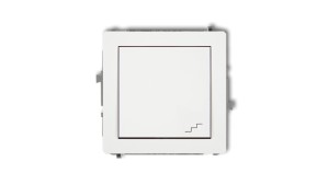 DECO Mechanizm łącznika schodowego, biały mat 25DWP-3