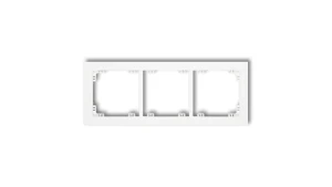 DECO Ramka uniwersalna potrójna z tworzywa, biały mat 25DR-3