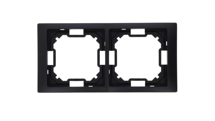 Simon Basic Ramka 2-krotna Neos IP20 czarny mat BMRC2/49
