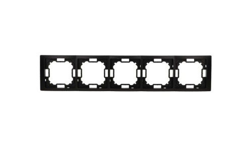 Simon Basic Ramka 5-krotna Neos IP20 czarny mat BMRC5/49