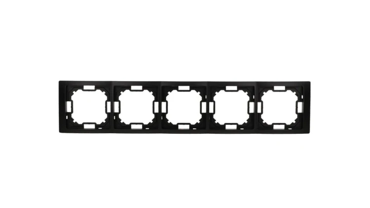 Simon Basic Ramka 5-krotna Neos IP20 czarny mat BMRC5/49