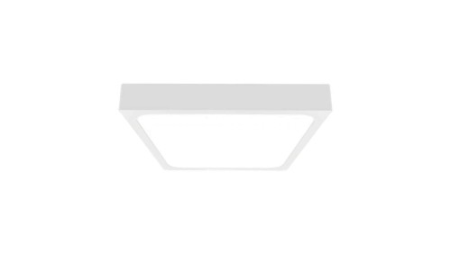 Plafoniera LED 24W 2400lm 4000K IP44 Kwadrat Mleczny Biała Ramka 7628