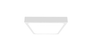 Plafoniera LED 18W 1800lm 4000K IP44 Kwadrat Mleczny Biała Ramka z mikrofalowym czujnikiem ruchu 7666