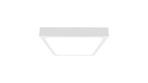 Plafoniera LED 24W 2400lm 4000K IP44 Kwadrat Mleczny Biała Ramka z mikrofalowym czujnikiem ruchu 7667