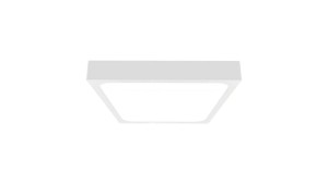 Plafoniera LED 30W 3000lm 4000K IP44 Kwadrat Mleczny Biała Ramka z mikrofalowym czujnikiem ruchu 7668