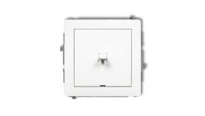 DECO Mechanizm łącznika jednobiegunowego w stylu amerykańskim, biały mat 25DWPUS-1