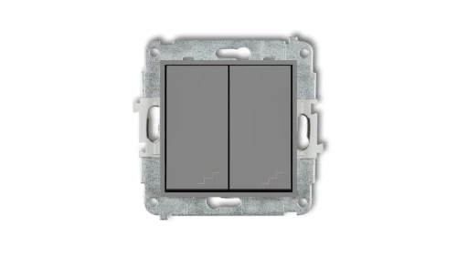ICON Mechanizm łącznika podwójnego schodowego szary mat 27IWP-33