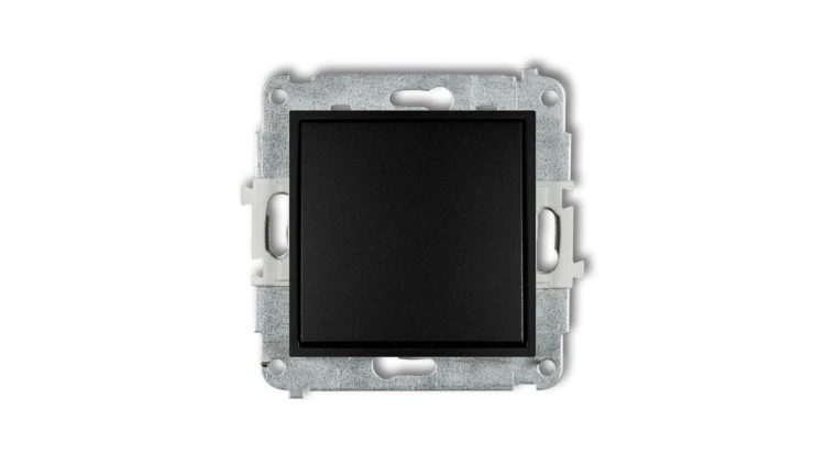 ICON Mechanizm łącznika jednobiegunowego czarny mat 12IWP-1