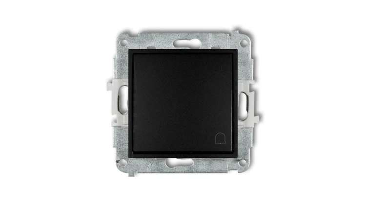 ICON Mechanizm łącznika zwierny dzwonek czarny mat 12IWP-4