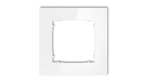 ICON Ramka uniwersalna pojedyncza kwadratowa - efekt szkła (ramka: biała spód: biały) 0-0-IRSK-1