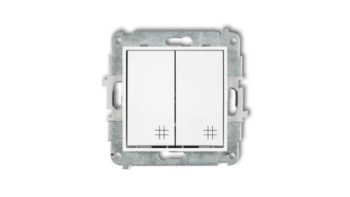 ICON Mechanizm łącznika podwójnego krzyżowego biały mat 25IWP-66