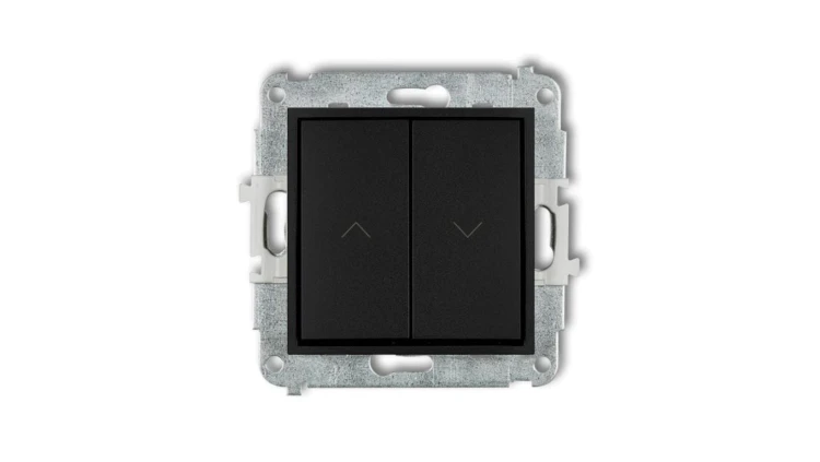 ICON Mechanizm łącznika żaluzjowego z podtrzymaniem czarny mat 12IWP-88