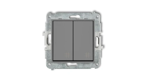 ICON Mechanizm łącznika podwójnego krzyżowego szary mat 27IWP-66